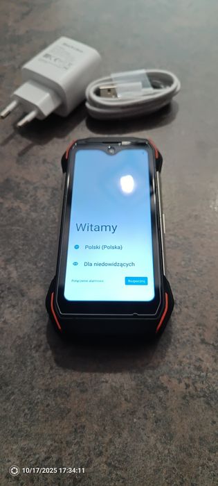 Blackview N6000 mały pancerny telefon pomarańczowy lepszy niż hamme