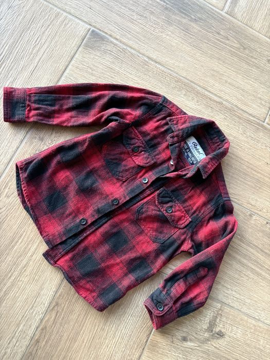 Primark czerwona koszula w kratę 92