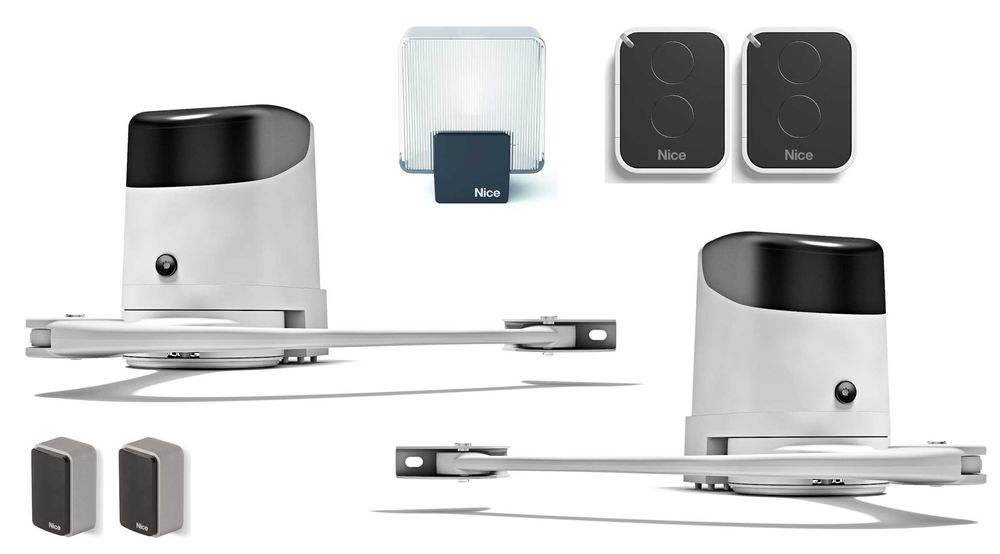 Napęd do bramy dwuskrzydłowej Nice Hopp