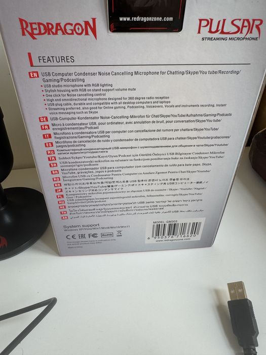 Mikrofon RedDragon Pulsar gwarancja 2 lata