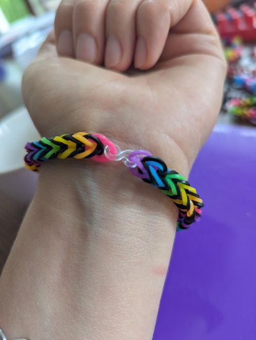 Bransoletka z gumek - handmade