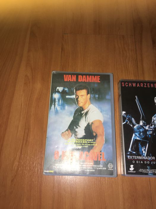 Filmes VHS anos 90 originais Van Damme, estallone, schwarzenegger