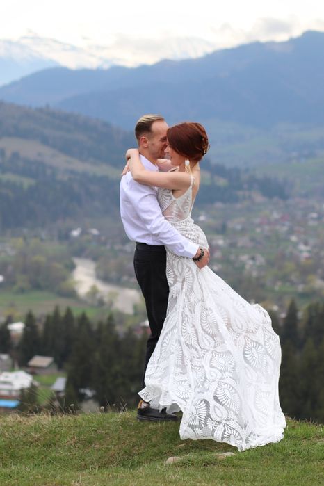 Весільне выпускне плаття Весільна сукня мереживо s бохо