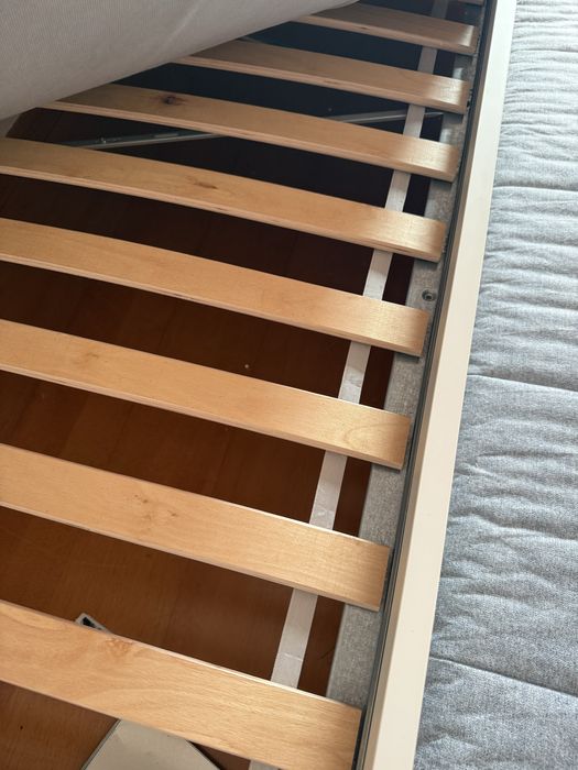 Cama Ikea SLÄKT solteiro com gavetão