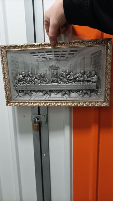 Quadro de prata última ceia
