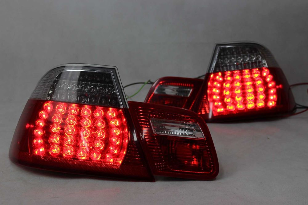 Lampy światła tył tylne BMW E46 COUPE 99-03 LCI TUNING LED Red Światła LED igła