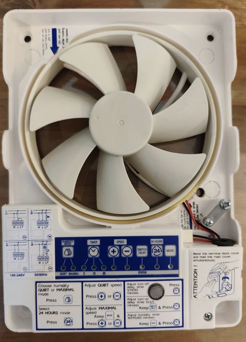 Wentylator łazienkowy Blauberg SMART 100/125 DWA fronty rezerwacja