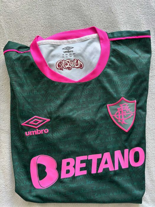 Camisa Fluminense III "Cartola" 23/24 Torcedor Umbro - Verde e Rosa