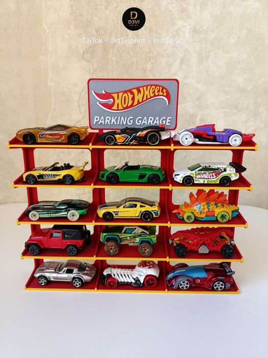-10 % ‼️Модульний стенд 1:64‼️Hot Wheels, Matchbox гараж паркінг