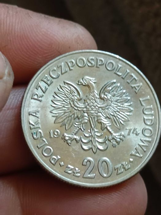 Sprzedam monete 20 zl 1974 r zzm Marceli Nowotko