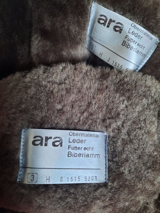 Сапоги зимние замшевые на цигейке ARA