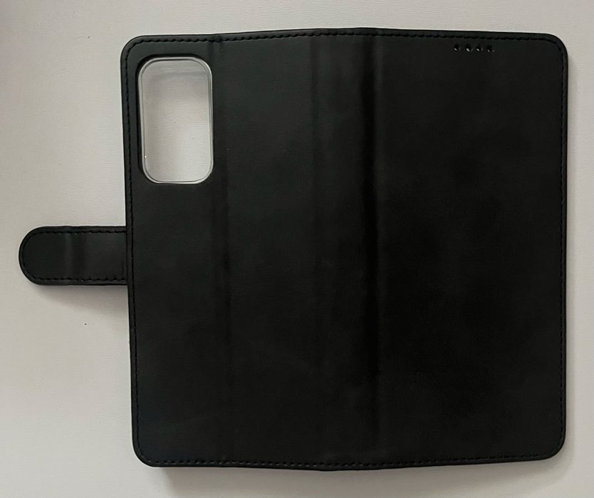 Etui z klapką do OnePlus 9 Pro 5G skórzane czarne