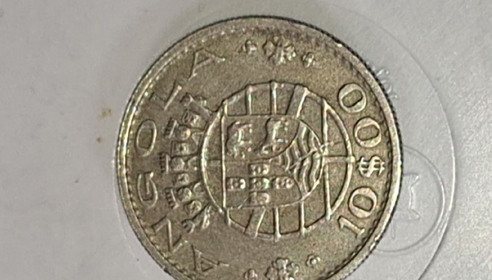 Moeda de 10 escudos Angola 1969