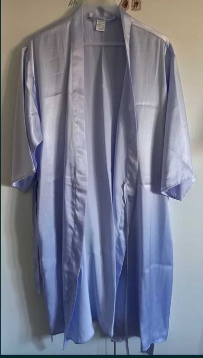 Robe acetinado azul claro - 36/38 - Women'Secret