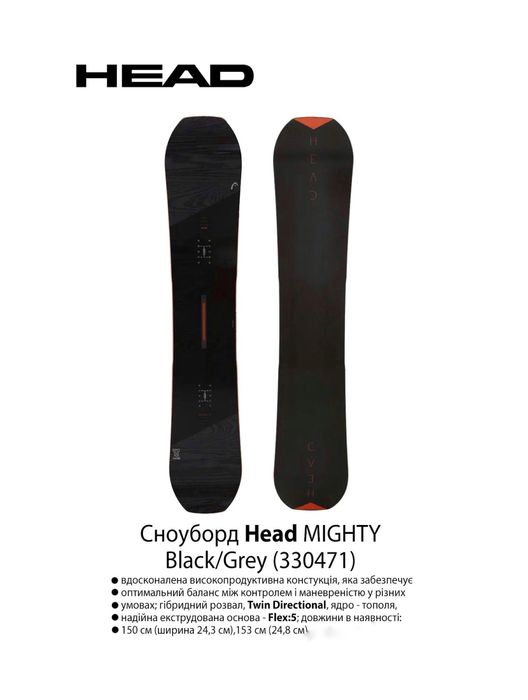 Нові сноуборди Head