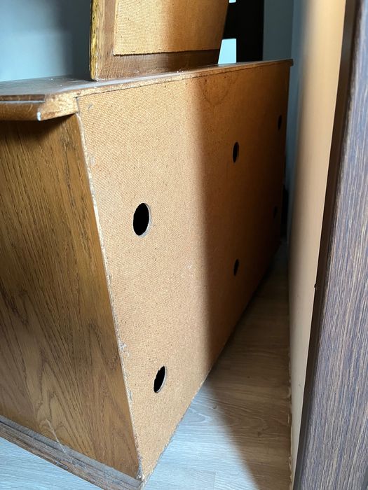 Dębowa szafka na buty i lustro