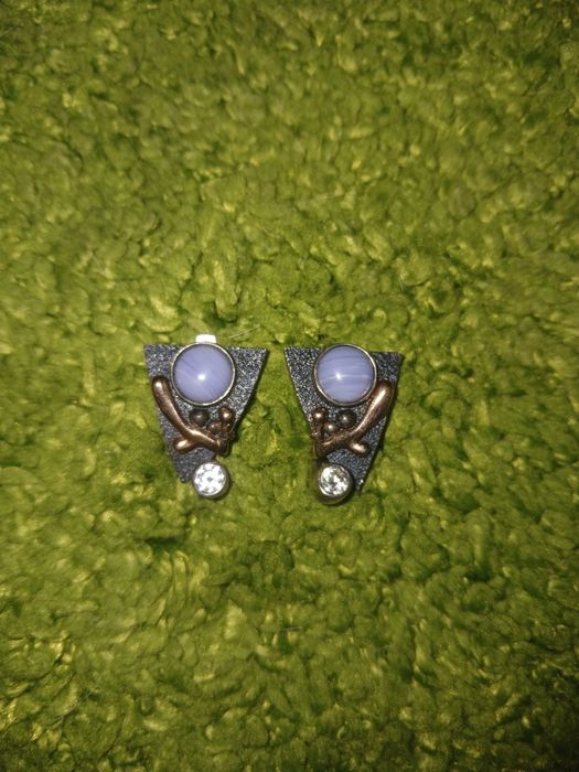 Сережки срібні, серёжки серебряные, серебро  позолота