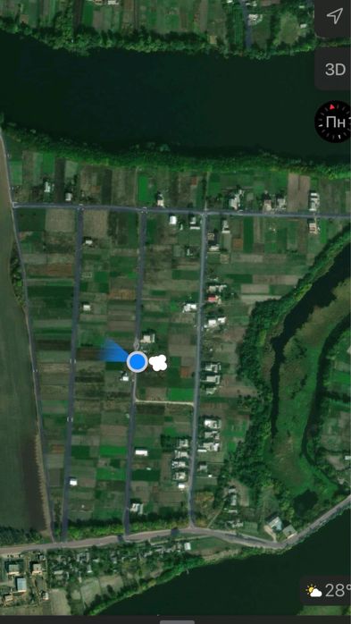 Приватизована земельна ділянка під застройку