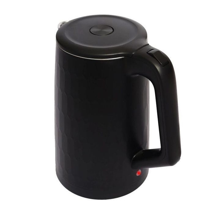 Czajnik elektryczny czarny 1,8L 1500W • stal nierdzewna • obrotowy