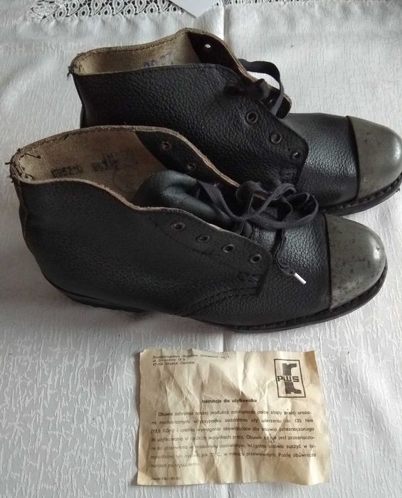 PWS Buty ochronne METALOWE Steampunk PRL NOWE R26 - 40  UNIKAT NOWE