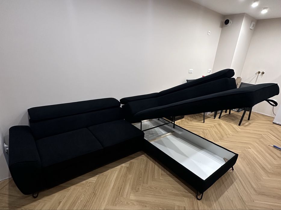 Narożnik Agata Meble Czarny