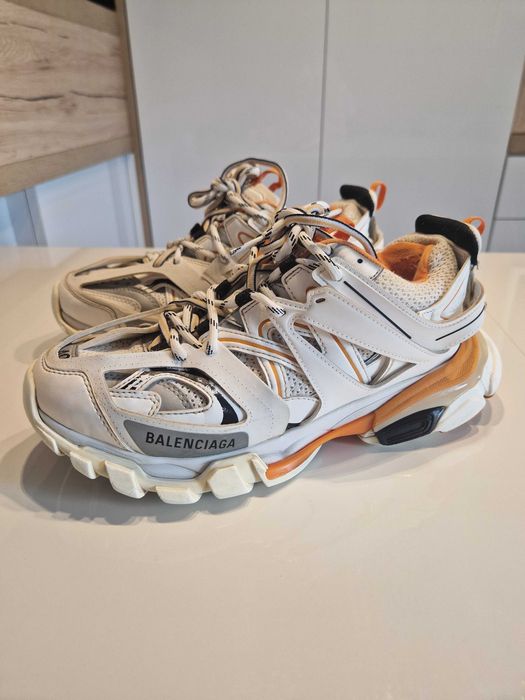 Balenciaga Track White-Orange Full Set Box Sznurówki