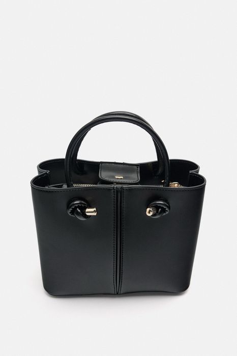 сумка zara у чорному кольорі