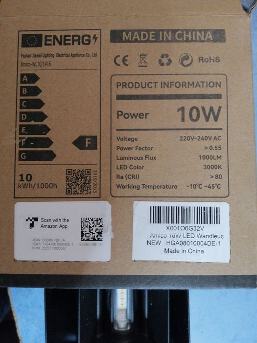 Освітлення на стіну нове