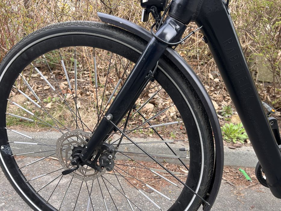 Lekki rower elektryczny RABENEICK na pasku! 19 KG, BAFANG / DO NAPRAWY /B