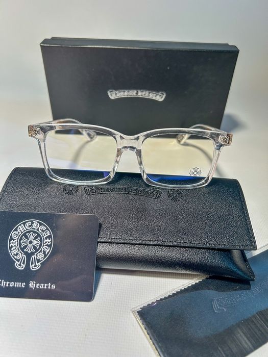 Окуляри Chrome Hearts білі