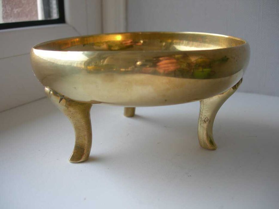 Вазочка, цукерниця, на лапах, бронза, Німеччина