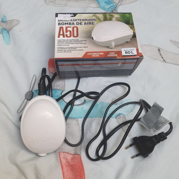 Pompa do akwarium kompresor powietrza Marina 60l