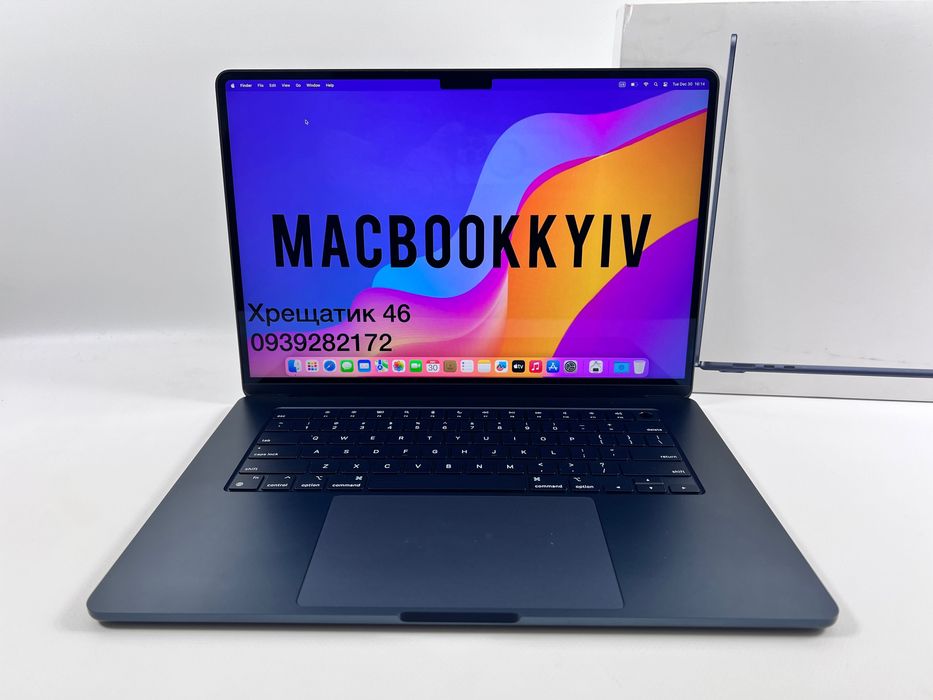 MacBook Air 15 2024 M3 16GB RAM 256GB SSD Midnight Гарантія Магазин