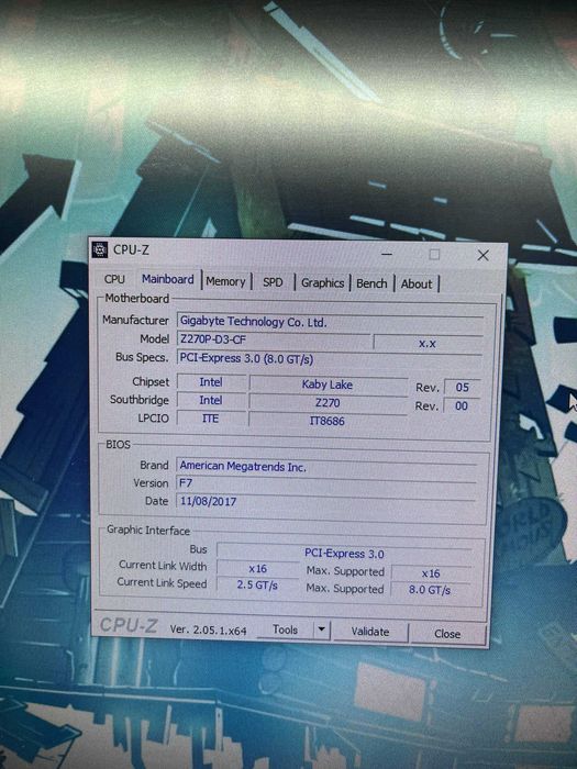 Комплект GA-Z270P-D3 + Процесор Intel Core i7-7700K + DDR 4 48Гб