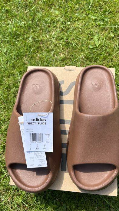 klapki yeezy slide flax