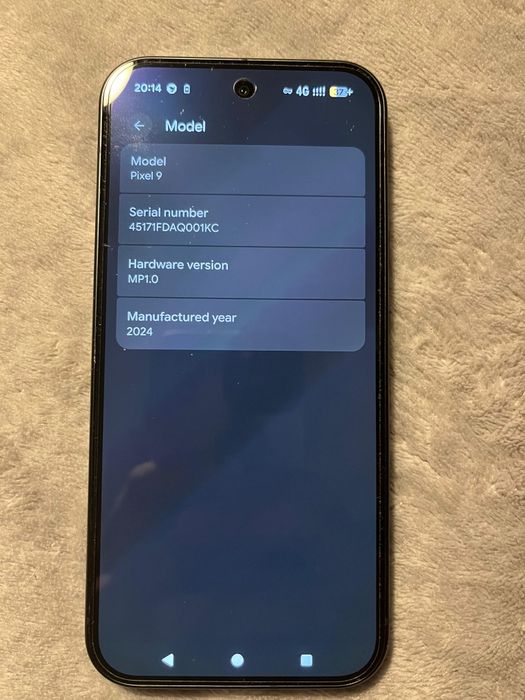 Google Pixel 9 128 GB (2024)64354147658242123