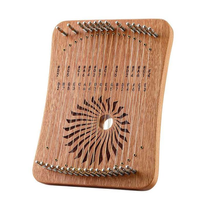 Kalyra 31 strun Hluru KL31-Sandalwood - Kalimba, Lira, Harfa, Cytra ...