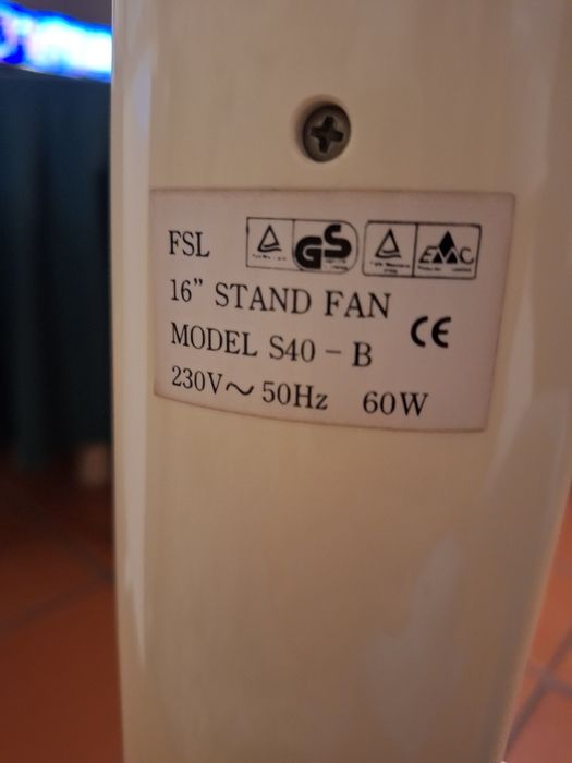 Ventoinha de pé de 60w