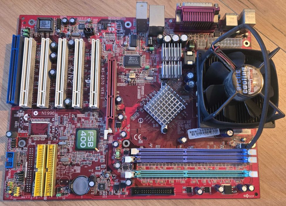 KOMP Retro MSI K7N2 MS-6570 AMD Athlon XP 2000+ NVIDIA GeForce4 MX440