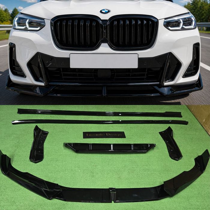Комплект обвес для BMW X3 G01 LCI губа M pak рестайлинг сплиттер