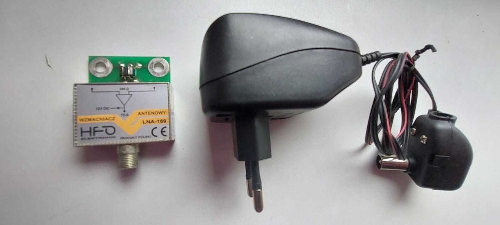 Wzmacniacz antenowy dopuszkowy LNA-169 24dB + zasilacz ZA DARMO