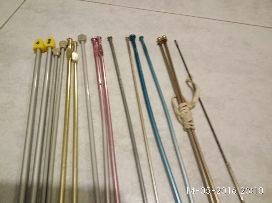 Agulhas antigas inox tricot