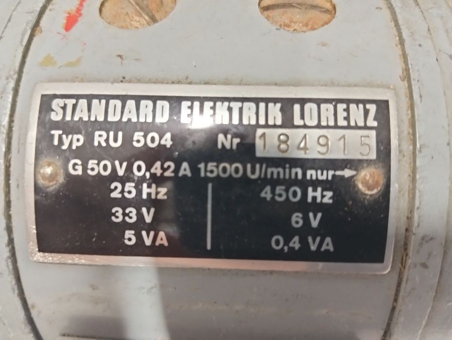 Motor elétrico antigo.