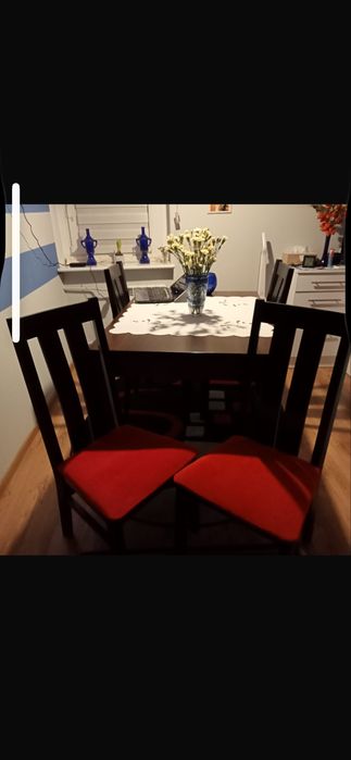 Stol i krzesla komplet