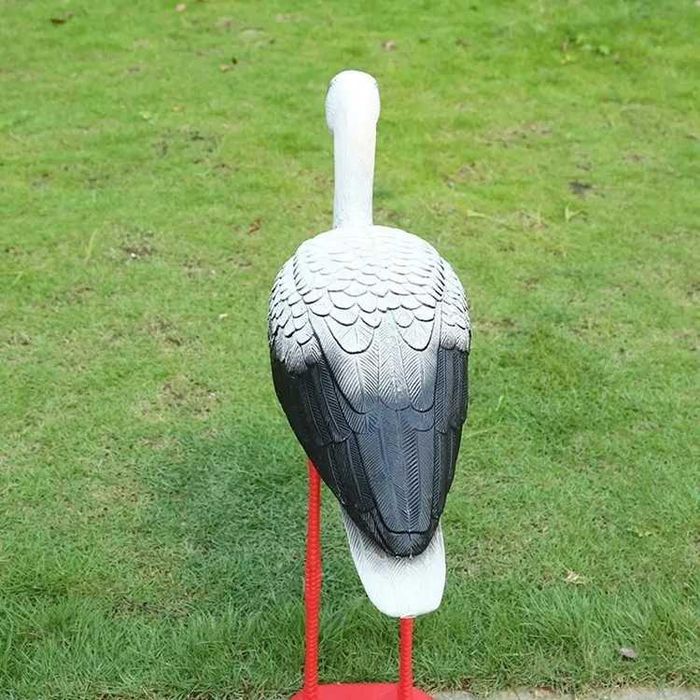 Bocian Stojący Duży Jak Żywy Figurka Ogrodowa Dekoracja Do Ogrodu 78Cm