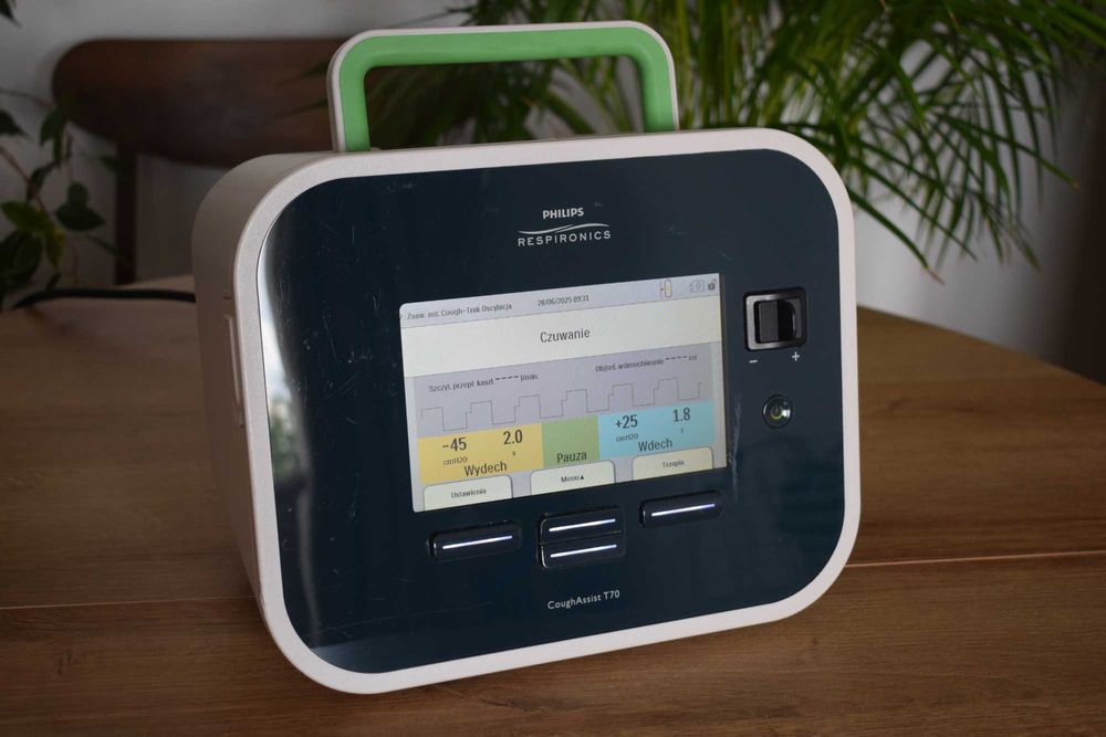 Koflator (asystor kaszlu) PHILIPS CoughAssist T70 – kompletny zestaw