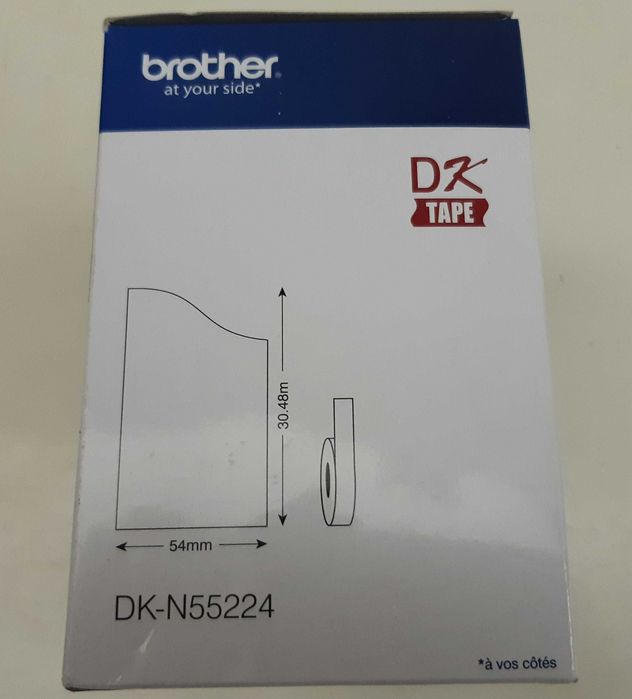 Caixa Fita Contínua Papel Térmico Branco BROTHER DK-N55224