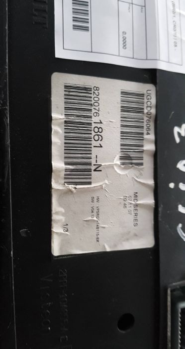 Quadrante / painel de instrumentos RENAULT Clio III (BR0/1, CR0/1)