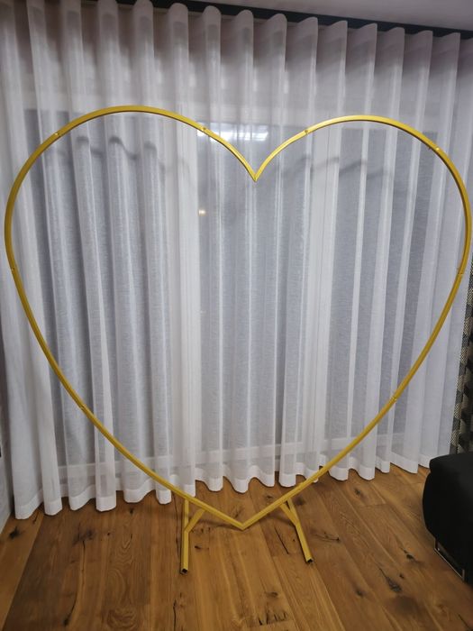 Serce ścianka do zdjęć balonów na wesele ślub imprezę urodziny 200cm 2m