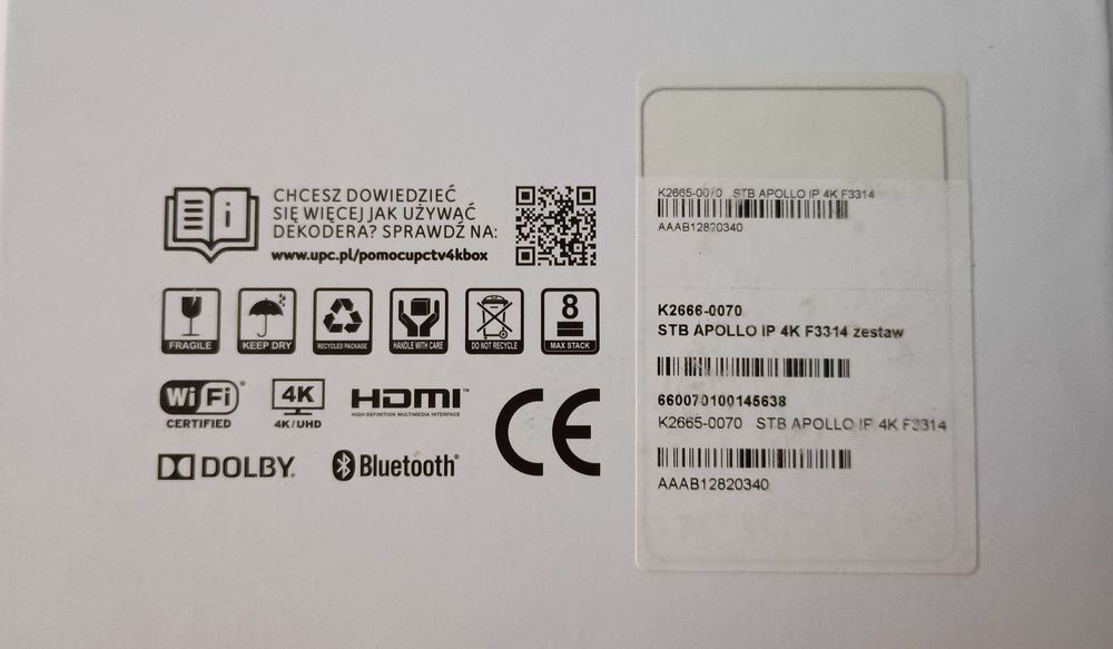 Dekoder STB Apollo IP 4K F3314